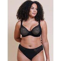 Curvy Kate Smoothie Lace Brazilian Brief - Black