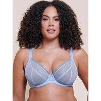 Curvy Kate Lightstyle Scallop Plunge Bra - Light Blue/Silver