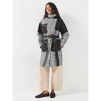 Barbour International Gea Check Showerproof Jacket - White/Black