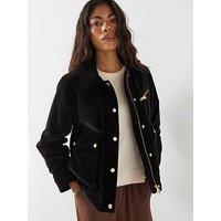 Barbour International Hanson Velvet Casual Jacket - Black