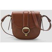 Barbour Womens Saddle Ring Hardware Crossbody Bag - Brown