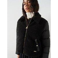 Barbour International Women'S Luna Fleece Quilted Jacket - Black