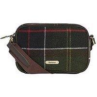 Barbour Womens Contin Tartan Zip Mini Crossbody Bag - Brown