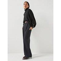 Barbour International Womens Funnel Neck Batwing Button Cuff Jumper - Black
