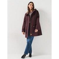 Barbour Rotsea Waterproof Hooded A-Line Jacket - Red