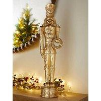 Festive Gold Nutcracker Christmas Decoration - 52 Cm