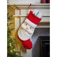 Festive Santa & Christmas & Stocking - 46Cm
