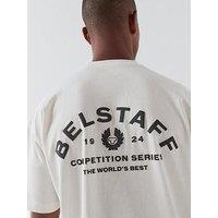Belstaff Competition Large Back Arch Logo T-Shirt - Off White