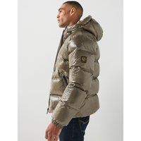 Belstaff Atlas Hooded Padded Jacket - Khaki