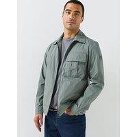 Belstaff Men'S Container Hooded Zip Overshirt - Grey