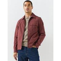 Belstaff Men'S Cargo Zip Overshirt - Dark Red