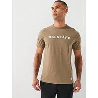 Belstaff Linear Logo T-Shirt - Khaki