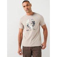 Belstaff Concrete Blur T-Shirt - Dark Sand