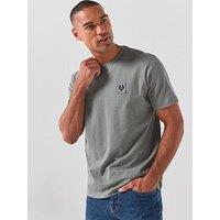 Belstaff Left Chest Patch Logo Regular Fit T-Shirt - Grey