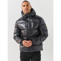 Belstaff Mens Atlas Hooded Padded Down Jacket - Black
