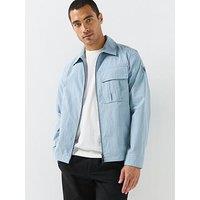 Belstaff Men'S Cargo Overshirt - Light Blue