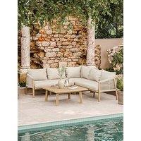 Royalcraft Roma L Shape Corner Set And Square Coffee Table