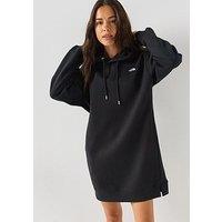 The North Face Womens Relaxed Hooded Sweatshirt Dress - Black