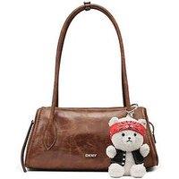 Dkny Amelie Medium Bowling Bag - Brown