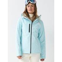 The North Face Womens Descendit Hooded Full Zip Ski Jacket - Blue