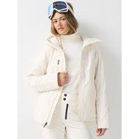 The North Face Womens Descendit Dryvent Heatseeker Insulated Ski Jacket - White