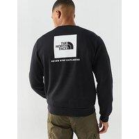 The North Face Mens Evolution Box Crew Neck Sweatshirt - Black