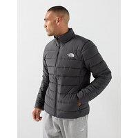 The North Face Mens Aconcagua Padded High Collar Zip Through Jacket - Grey
