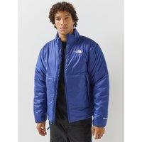 The North Face Mens Pertex Explore Full Zip Stand Collar Jacket - Blue