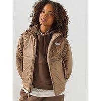 The North Face Womens Lightweight Padded Full Zip Jacket - Brown