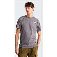 The North Face Mens Vertical Back Logo Graphic T-Shirt - Grey