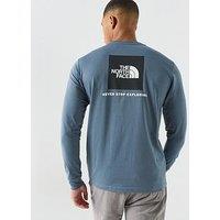 The North Face Mens Evolution Box Long Sleeve T-Shirt - Blue