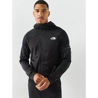 The North Face Mens Mountain Athletics Full Zip Hooded Fleece Jacket - Black