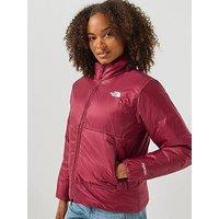 The North Face Womens Pertex Insulated Full Zip Jacket - Dark Red