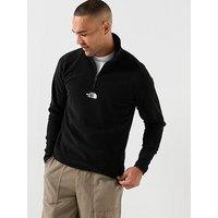 The North Face Mens Glacier 1/4 Zip Fleece - Black