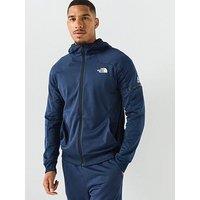 The North Face Mens Mountain Athletics Full Zip Fleece Jacket - Navy