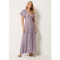 Long Tall Sally Floral Wrap Maxi Dress - Pink