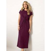 Long Tall Sally Twist Front Midaxi Dress - Purple