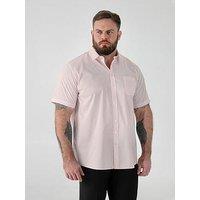 D555 Ultimate Stain Resist Non Iron Short Sleeve Stretch Shirt - Pink