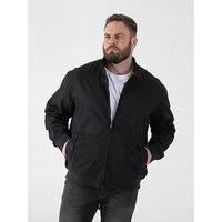 D555 Harrington Jacket With Elasticated Rib Hem And Cuffs
