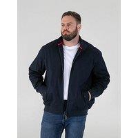 D555 Harrington Jacket With Elasticated Rib Hem And Cuffs