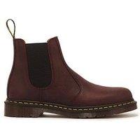 Dr Martens 2976 Ys Cherry Crazy Horse Chelsea Boot - Red