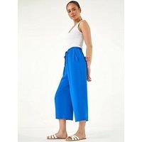 Roman Petite Elasticated Waist Cropped Trousers