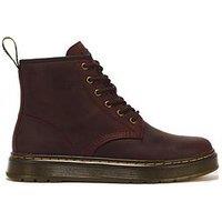 Dr Martens Brookline Chukka 6 Eye Boot Cherry Crazy Horse - Red