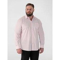 D555 Ultimate Stain Resist Non Iron Long Sleeve Stretch Shirt - Pink