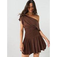 Free People Scorching Hot Mini Dress - Brown