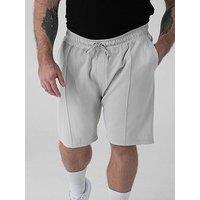 D555 Stretch Pique Elasticated Waist Shorts With Pin Tuck Front And Zipper Back Pocket