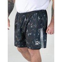 D555 Dry Wear Elasticated Shorts With Compression Lining