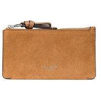 Kate Spade New York Loop Suede Zip Card Case - Brown