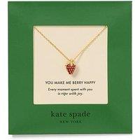 Kate Spade New York Gifting You Make Me Berry Happy Pendant Necklace - Red