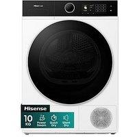 Hisense Power Steam 5I Series Dh5I104Bwab Wifi-Enabled 10Kg, Heat Pump Tumble Dryer - White - A+++ Rated
